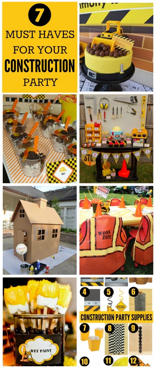 Construction Birthday Party Ideas | CatchMyParty.com