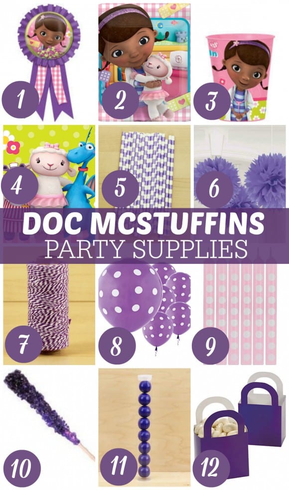 Doc McStuffins Party Supply and Decoration Ideas | CatchMyParty.com