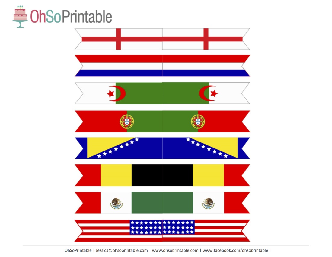 Free World Cup Soccer Printables from OhSoPrintable Catch My Party