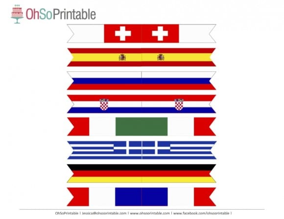FIFA World Cup Soccer 2014 Free Party Printable Flags | Catch My Party.com