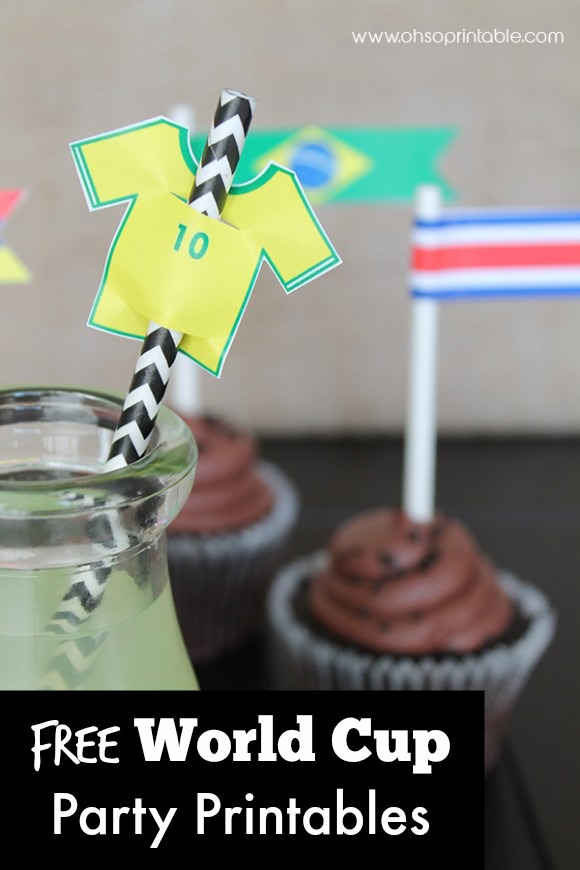 Free World Cup Soccer Printables from OhSoPrintable Catch My Party