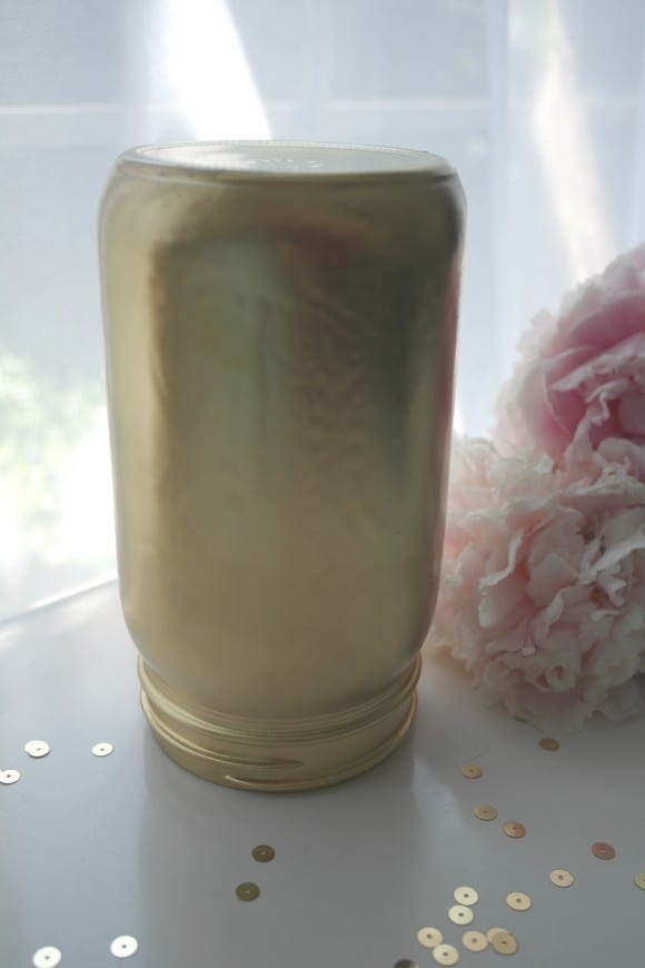 Chic Mason Jar Vase Tutorial | CatchMyParty.com