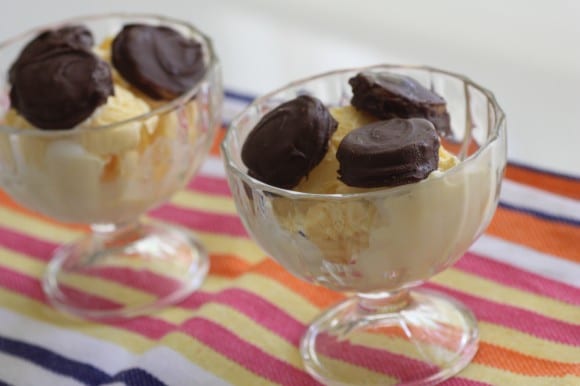 Frozen Nutella Banana Ice Cream Toppers! CatchMyParty.com