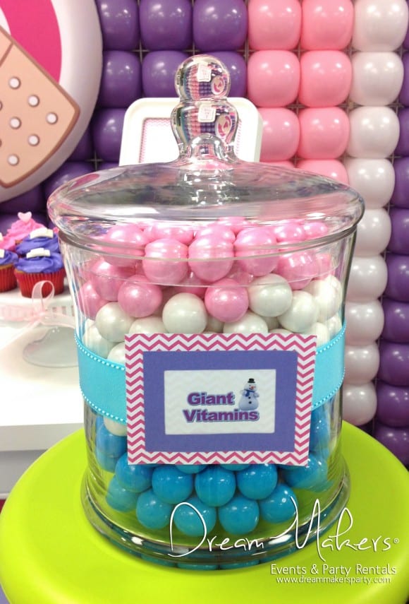 Doc McStuffins Candy Ideas | CatchMyParty.com