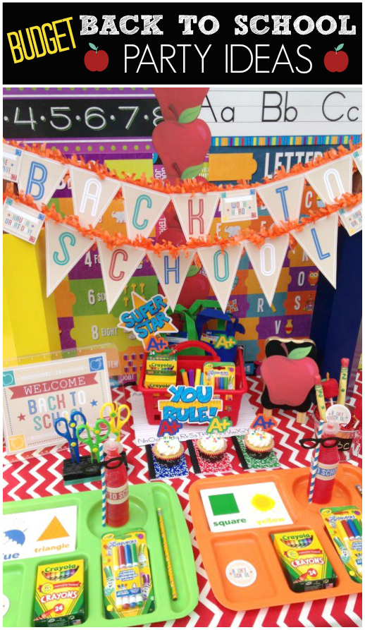 Budget Back to School Party Ideas | CatchMyParty.com