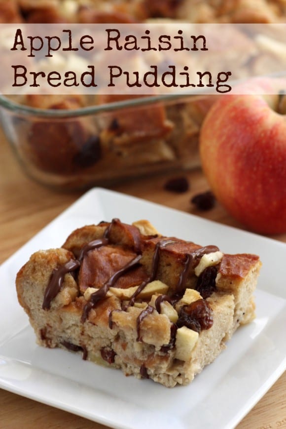 Cinnamon Apple Raisin Bread Pudding Recipe. Delicious! See more recipes at CatchMyParty.com