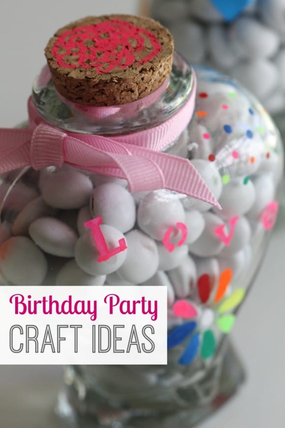 Birthday party craft ideas! See more party ideas at CatchMyParty.com