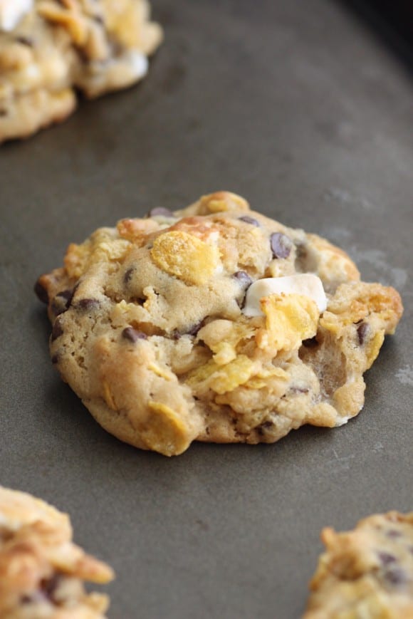 Cornflake marshmallow chocolate chip cookie recipe! CatchMyParty.com