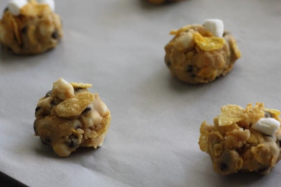 Cornflake marshmallow chocolate chip cookie recipe! CatchMyParty.com