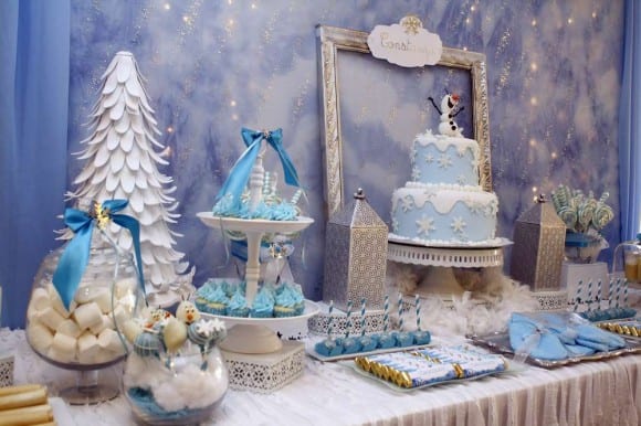 10 must-see Frozen dessert tables! | CatchMyParty.com