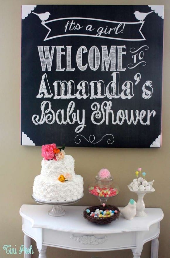 Baby Shower Welcome Sign | CatchMyParty.com