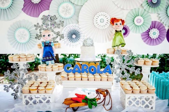 Frozen dessert table ideas you don't want to miss! | CatchMyParty.com