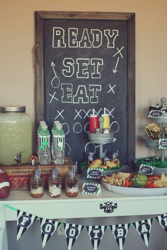 Football Party Sign | CatchMyParty.com