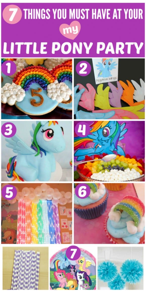 7 Things You Must Have at Your My Little Pony Party | CatchMyParty.com