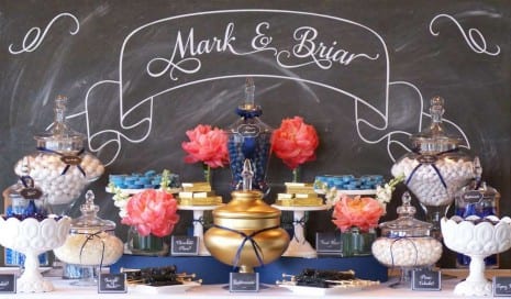 Wedding Dessert Table Backdrop | CatchMyParty.com