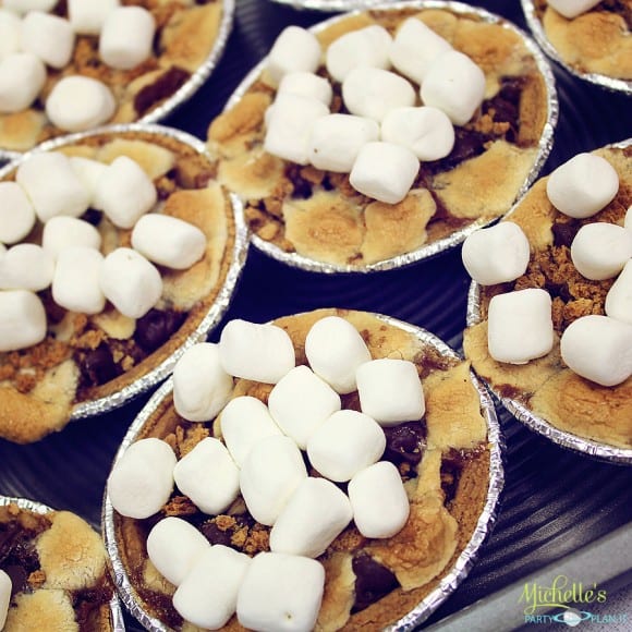 Mini S’mores Brownies Recipe | CatchMyParty.com