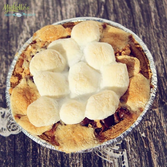 Mini S’mores Brownies Recipe | CatchMyParty.com