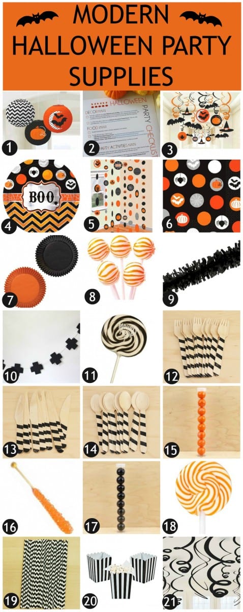 Modern Halloween Party Supplies from the Catch My Party Store! | Catchmyparty.com