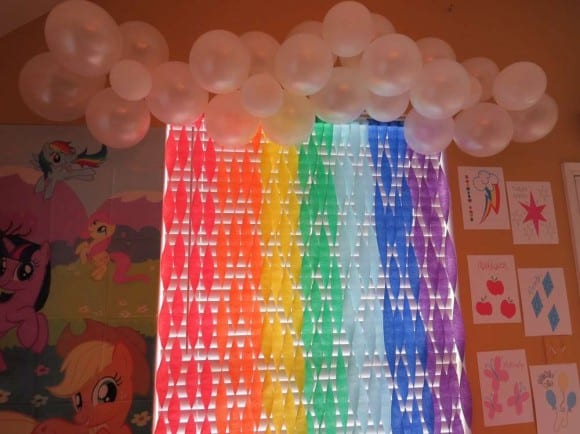 My Little Pony Party backdrop | CatchMyParty.com