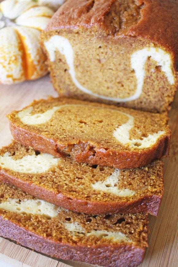 Pumpkin Cream Cheese Bread | CatchMyParty.com