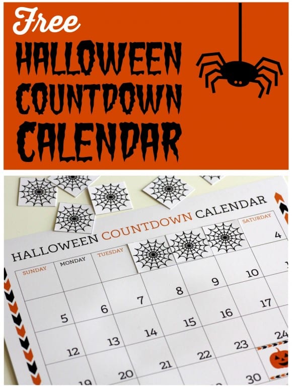 freehalloweencountdowncalendartitle The Catch My Party Blog The