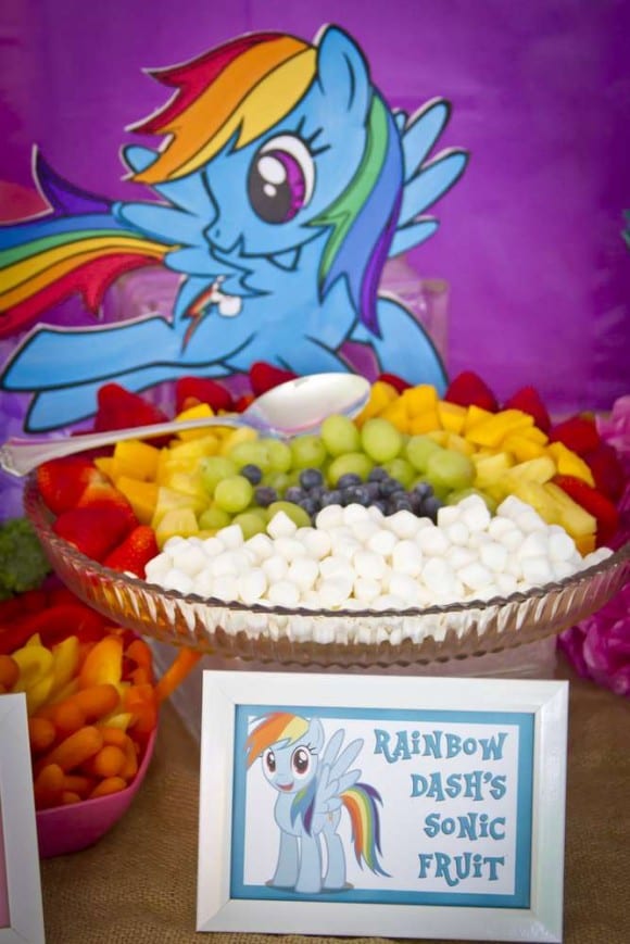 My Little Pony Party food ideas| CatchMyParty.com
