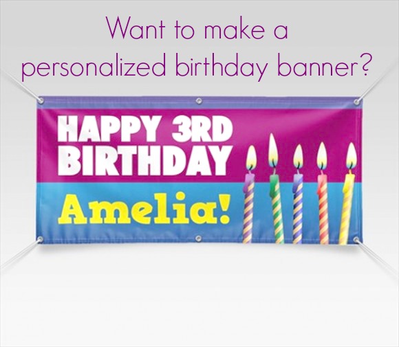 Personalized Birthday Banners | CatchMyParty.com