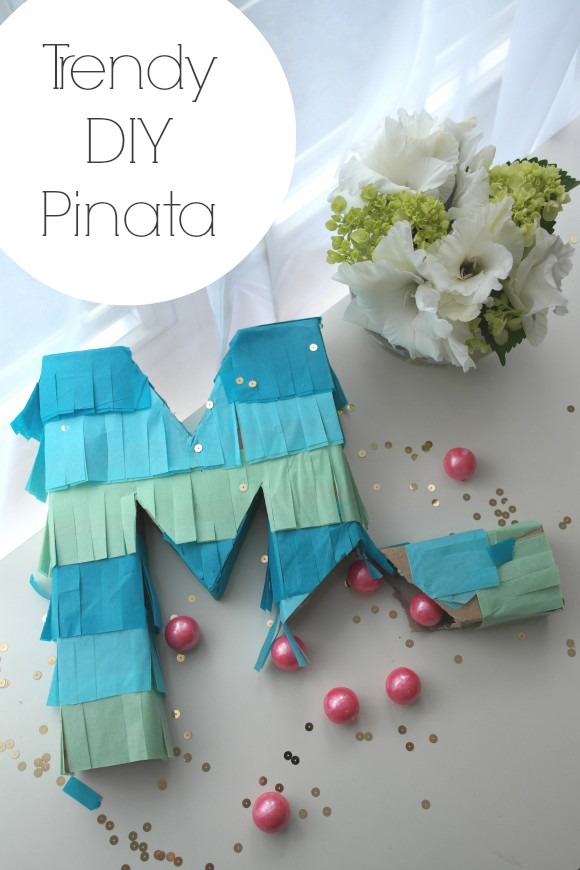Ombre DIY Pinata | CatchMyParty.com