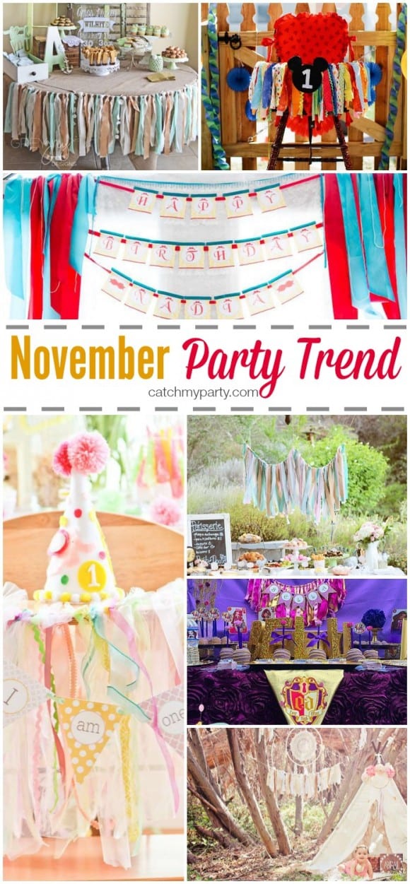 Party trend for November: Fabric Garlands | CatchMyParty.com