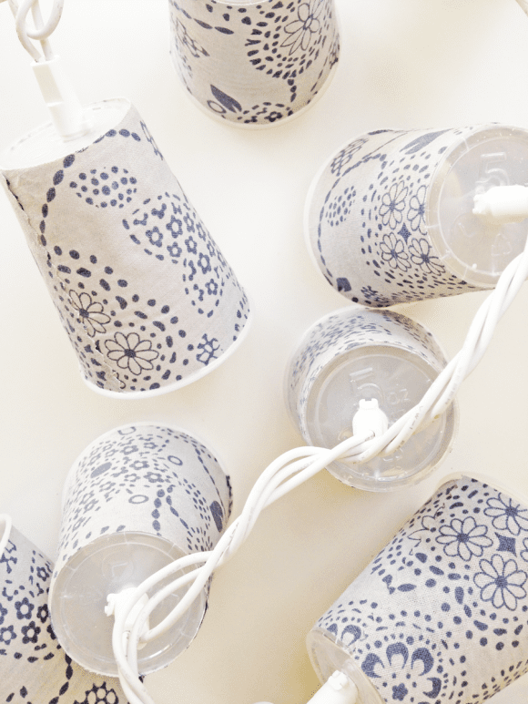 Fabric Hanging Lights DIY | CatchMyParty.com
