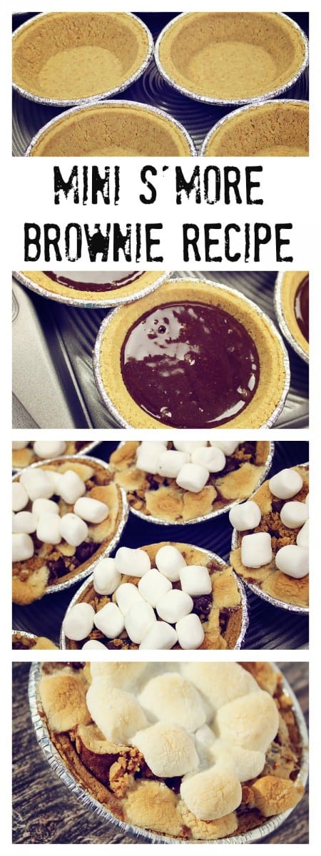 Mini S'more Brownie Recipe | CatchMyParty.com