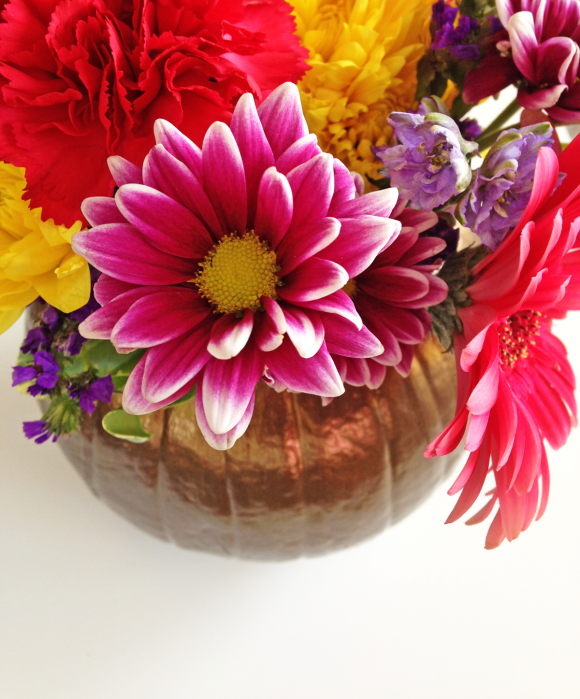 DIY Thanksgiving Pumpkin Vase Tutorial | CatchMyParty.com