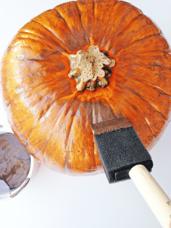 DIY Thanksgiving Pumpkin Vase Tutorial | CatchMyParty.com