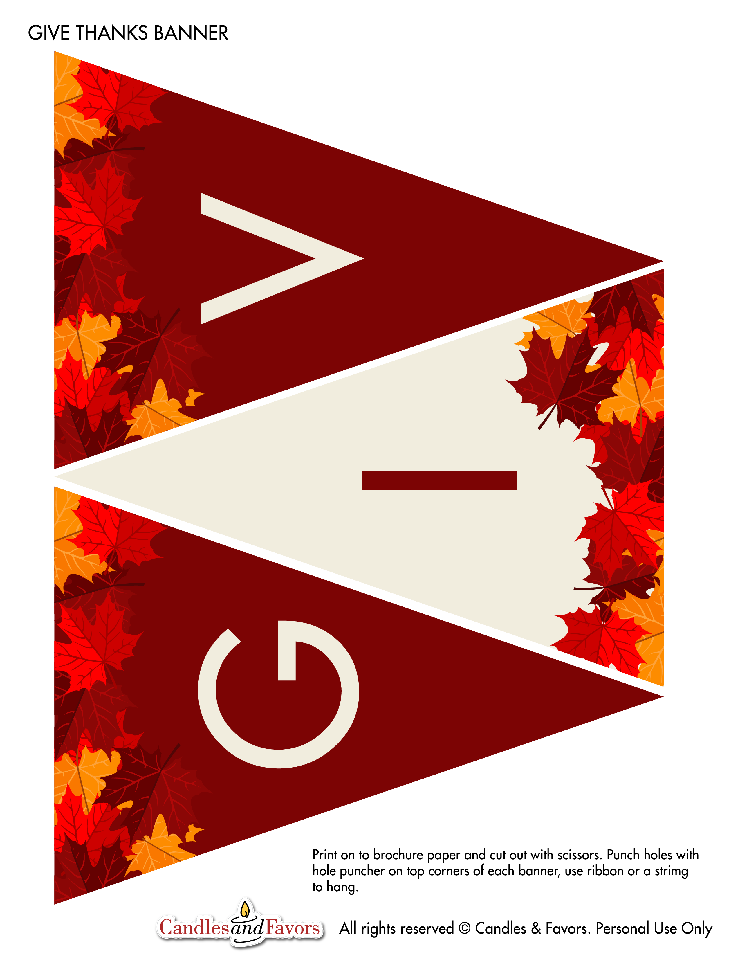 Free Thanksgiving Printables From Candles And Favors Catch My Party