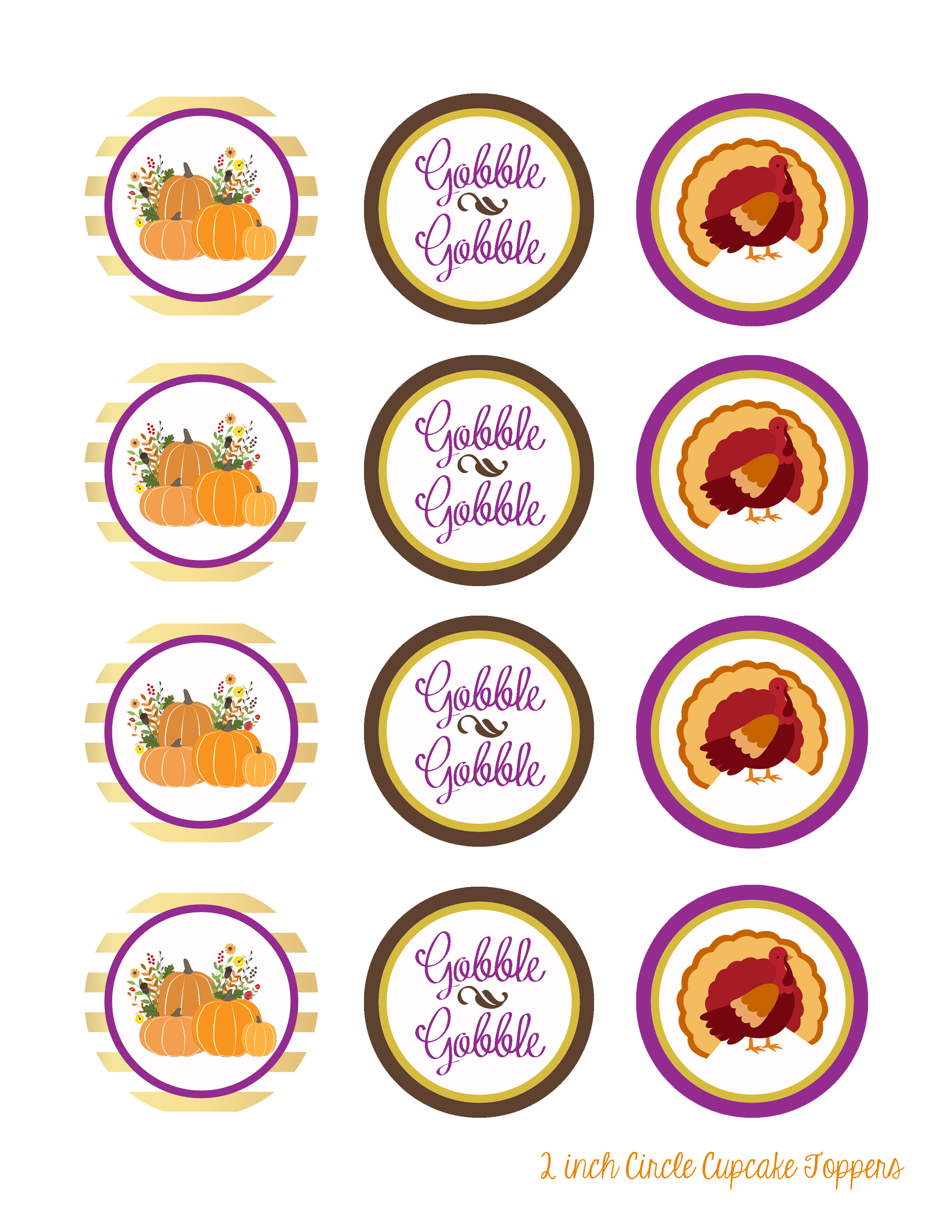 Free Thanksgiving Printables from J at Your Service Catch My Party