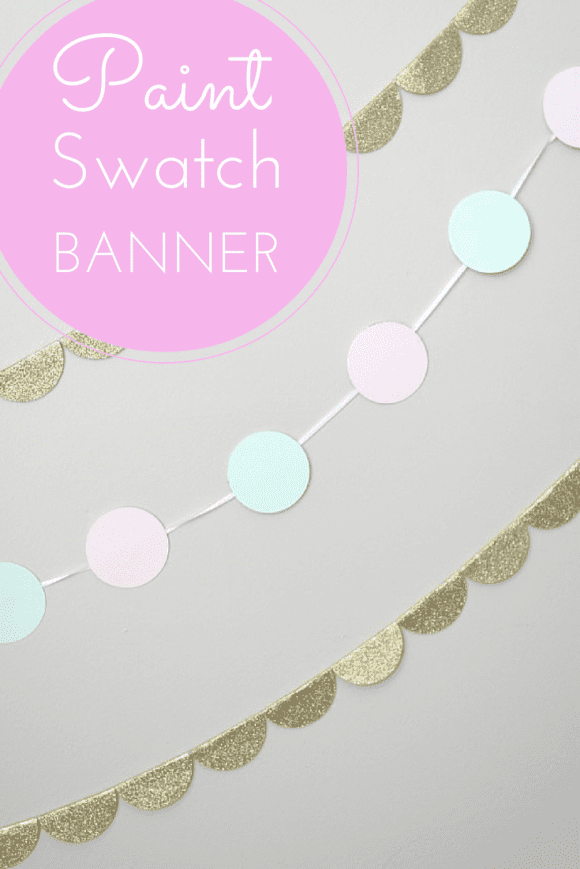 Paint Swatch Banner DIY | CatchMyParty.com