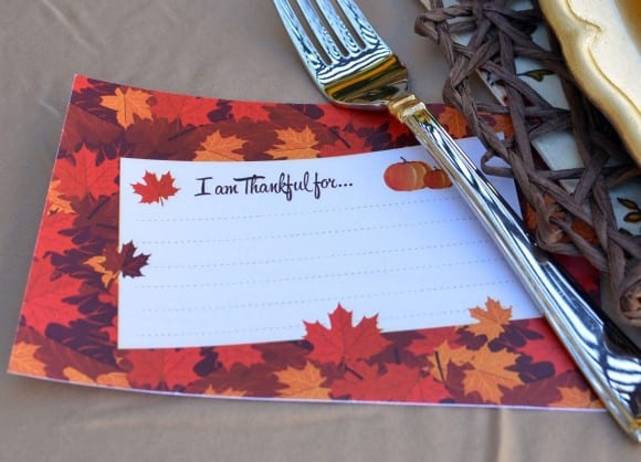 Free printable Thanksgiving thankful card | CatchMyParty.com