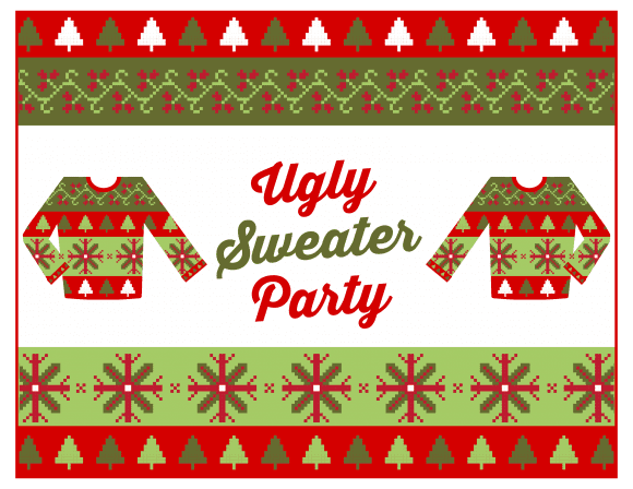 Free Ugly Sweater Party Printables - Welcome Poster