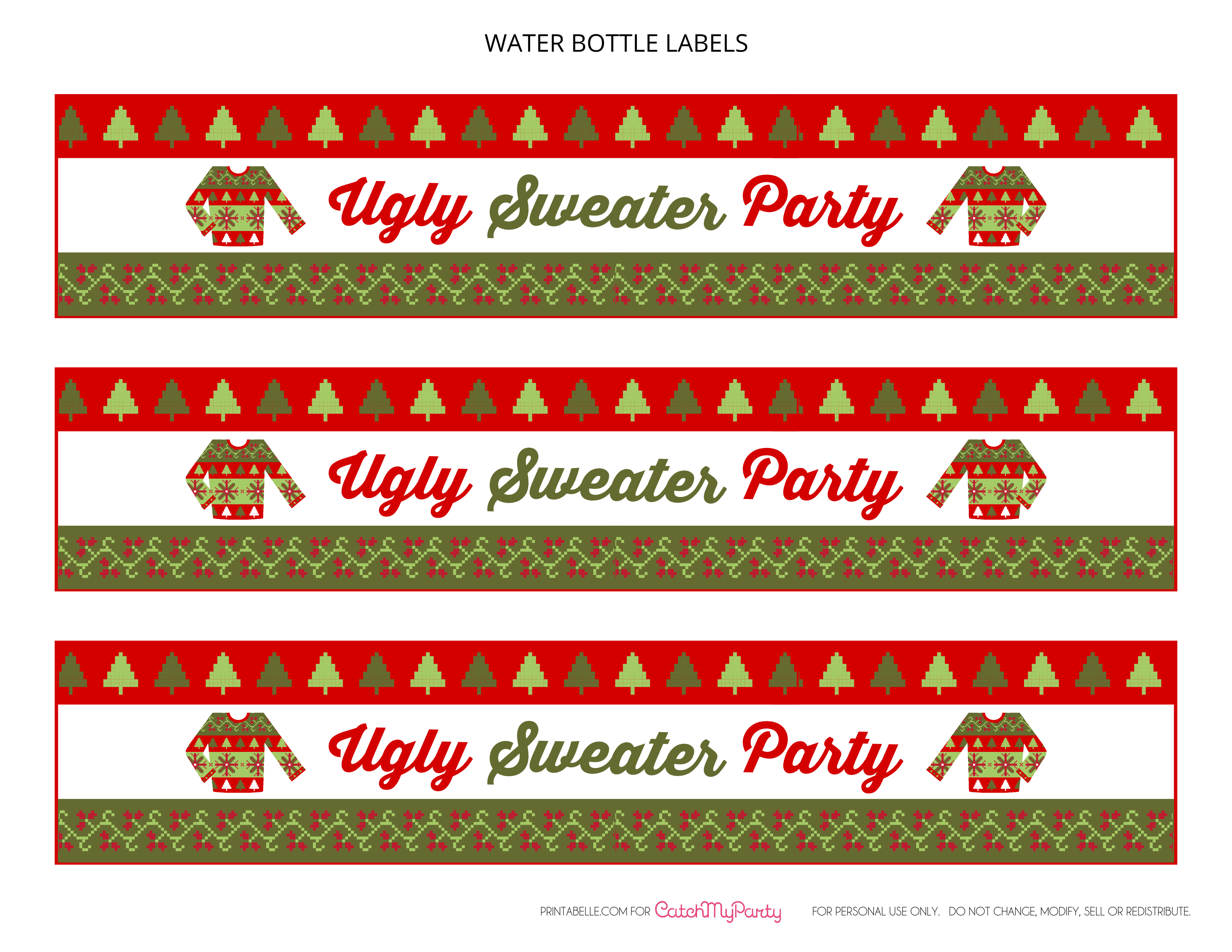 Free ugly sweater template