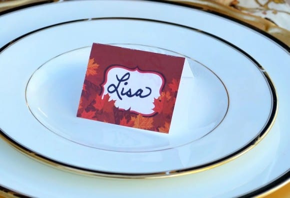 Free printable Thanksgiving place cards | CatchMyParty.com