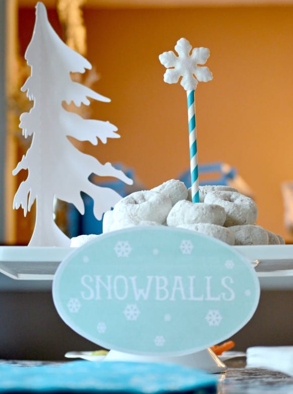 Winter Wonderland Playdate Decor | CatchMyParty.com