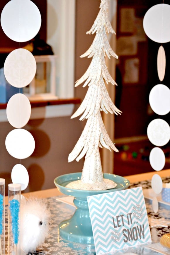 Winter Wonderland Playdate Decorations| CatchMyParty.com