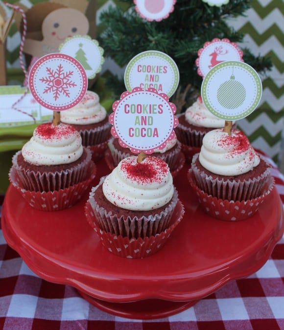 Cookie Exchange Party Ideas Cupcakes | CatchMyParty.com