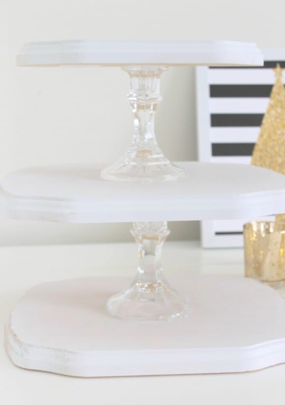 Assembly of Cupcake Stand DIY | CatchMyParty.com