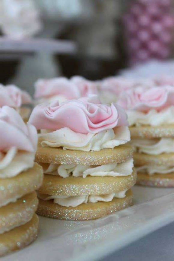 Decorated Stacked Cookies | CatchMyParty.com