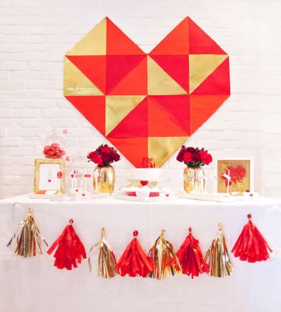 Valentine's Day Dessert Tables | CatchMyParty.com