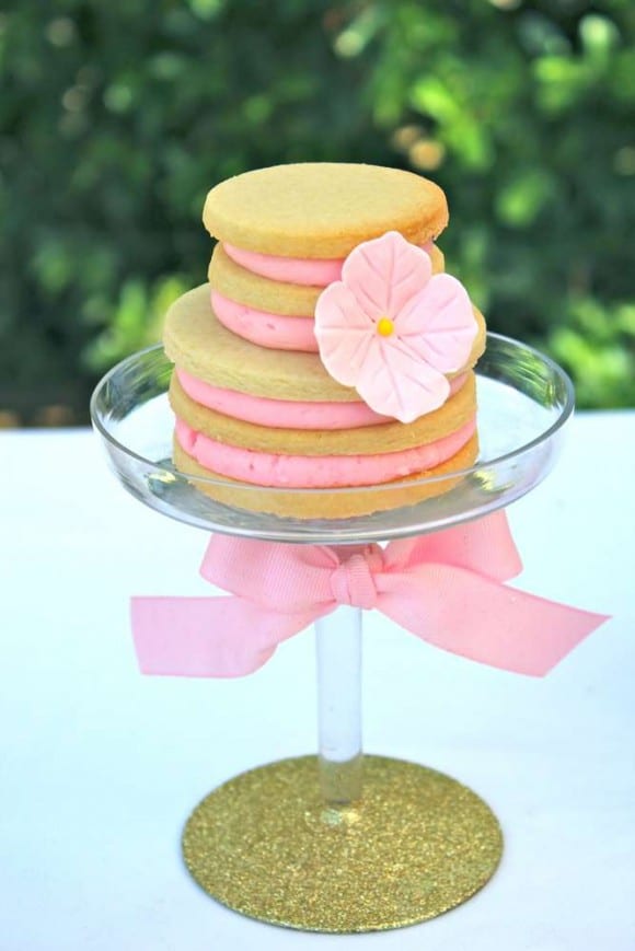 Decorated Stacked Cookies | CatchMyParty.com