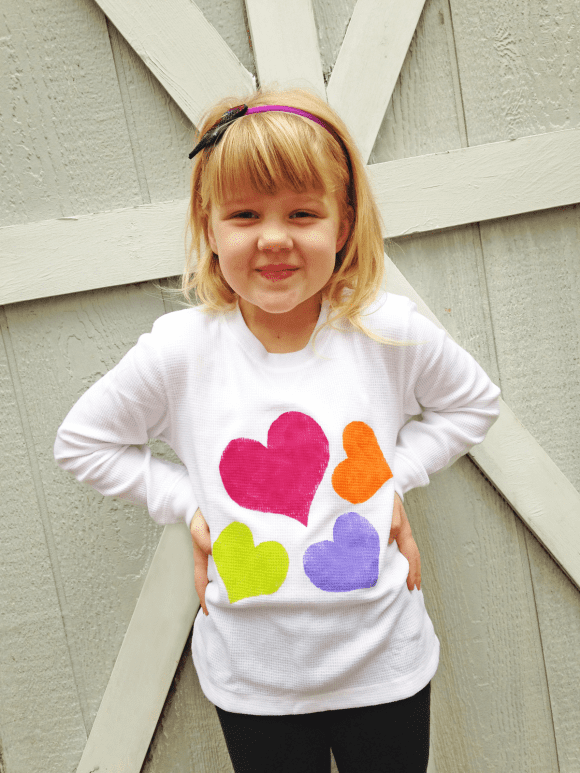 DIY Heart T-Shirt | CatchMyParty.com