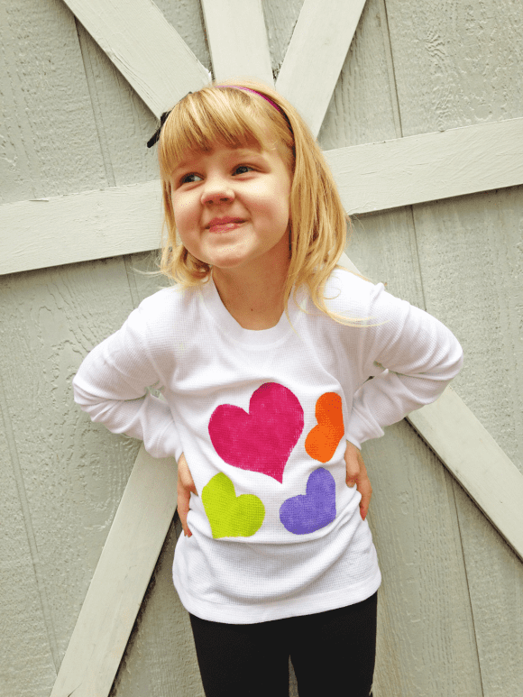 DIY Heart T-Shirt | CatchMyParty.com