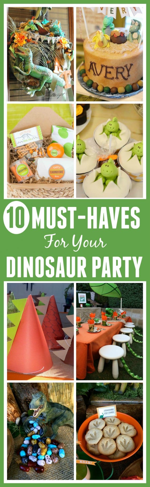 10 Must-Haves for your Dinosaur Party | CatchMyParty.com